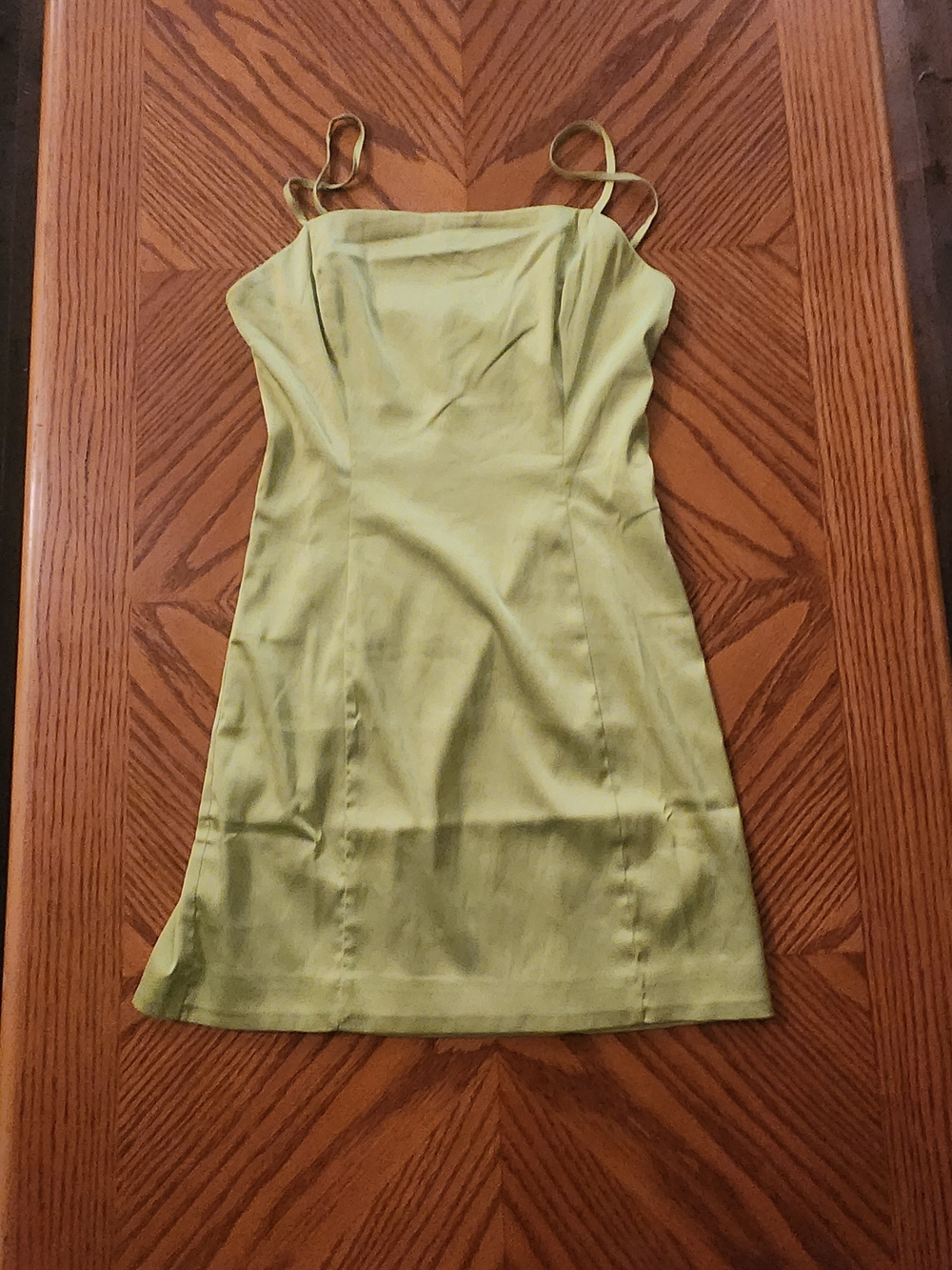Sunday Best Chartreuse Slip Mini Dress